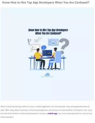 know how to hire top app developers when