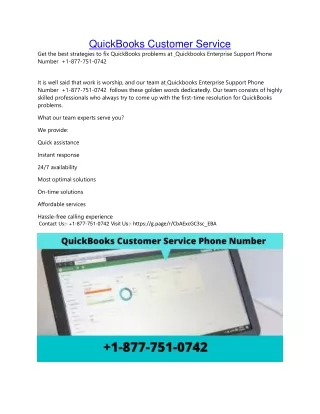 quickbooks customer service get the best