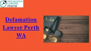 Defamation Lawyer Perth WA