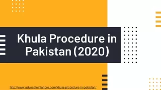 Legal Khula Procedure in Pakistan - Get Complete Guide For Khula Pakistani Law Legally