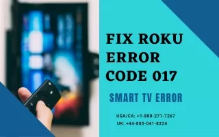 fix roku error code 017