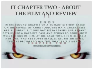 It Chapter Two - About the film and Review