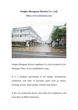 Ningbo Zhenguan Electric Co., Ltd.