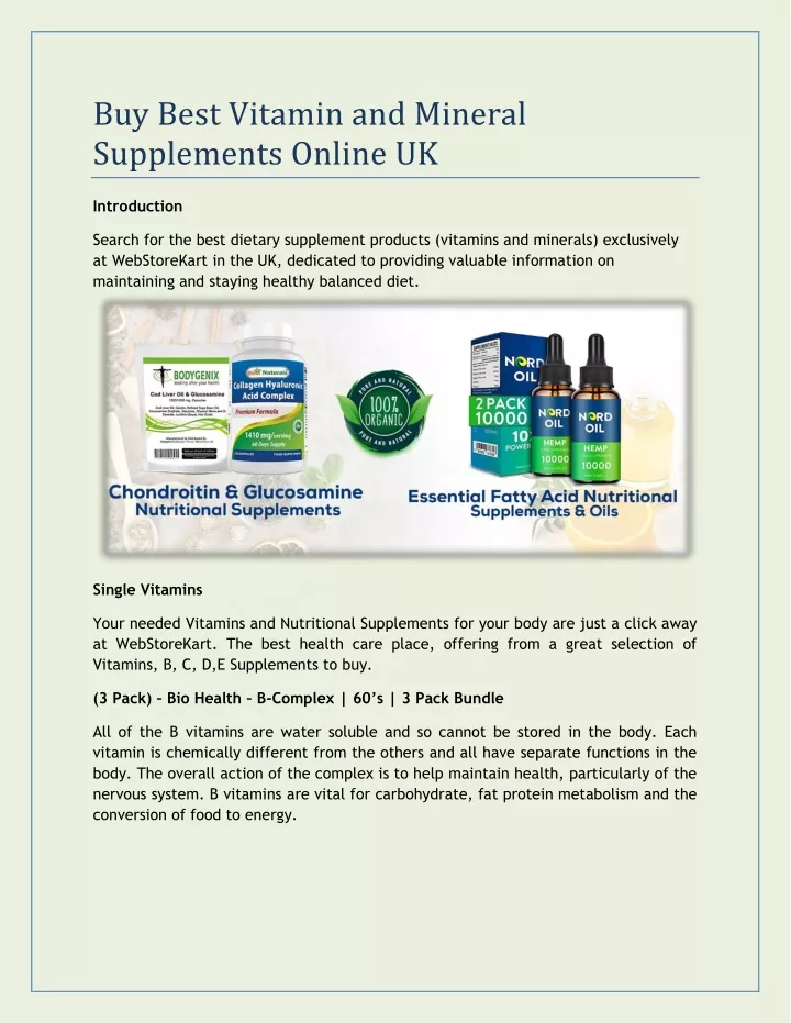 buy best vitamin and mineral supplements online uk