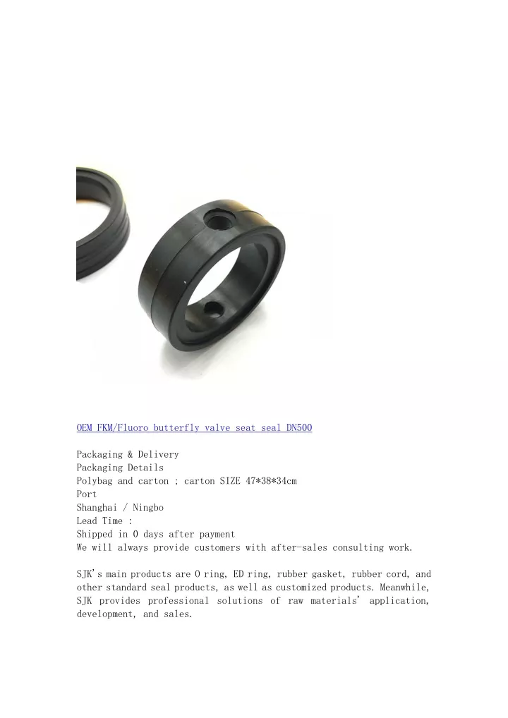 oem fkm fluoro butterfly valve seat seal dn500