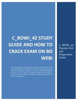 c bowi 42 study guide and how to crack exam on bo