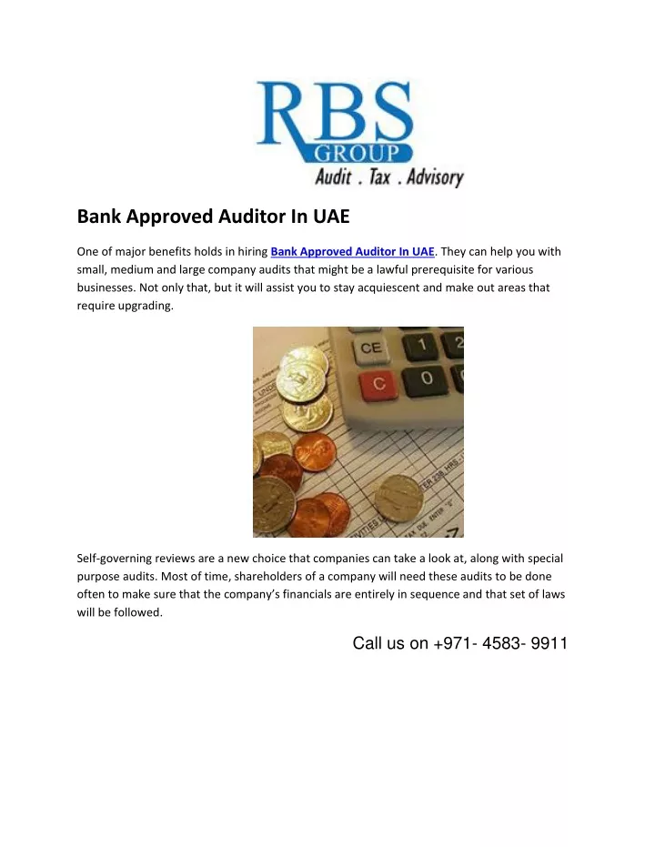 bank approved auditor in uae