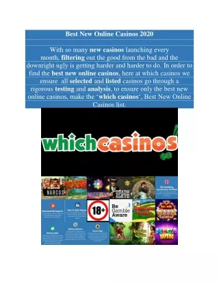 best new online casinos 2020