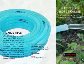 Buy Pipes & Hoses Online