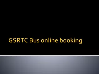 gsrtc bus online booking