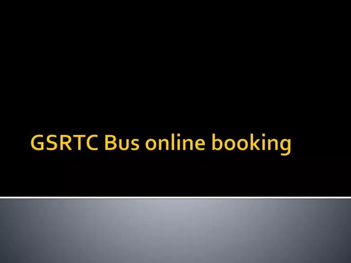 gsrtc bus online booking