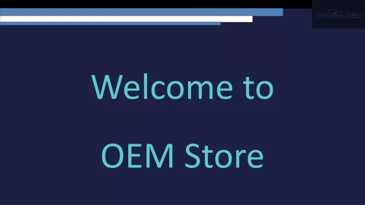 welcome to oem store