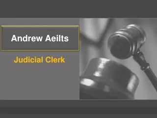 Andrew Aeilts - Judicial Clerk