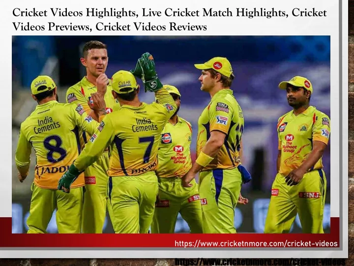 cricket videos highlights live cricket match