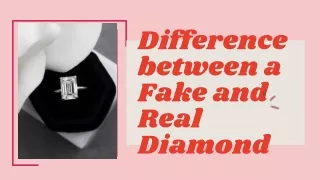 Difference Between A Fake and Real Diamond