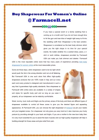 Buy Shapewear For Womens Online