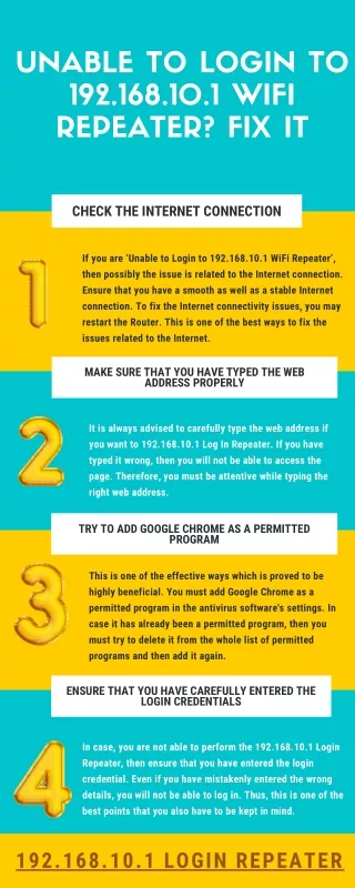 Unable to Login to 192.168.10.1 WiFi Repeater? Fix It