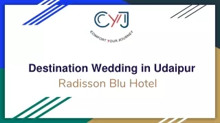destination wedding in udaipur radisson blu hotel