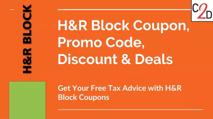 h r block coupon promo code discount deals