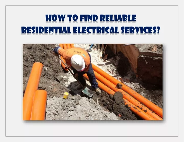 how to find reliable residential electrical