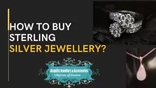 How to Buy Sterling Silver Jewellery?