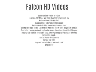 Falcon HD Videos