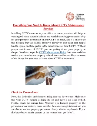 everything you need to know about cctv