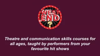 theatre and communication skills courses