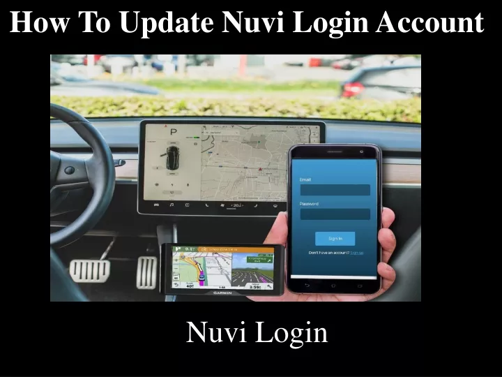 how to update nuvi login account