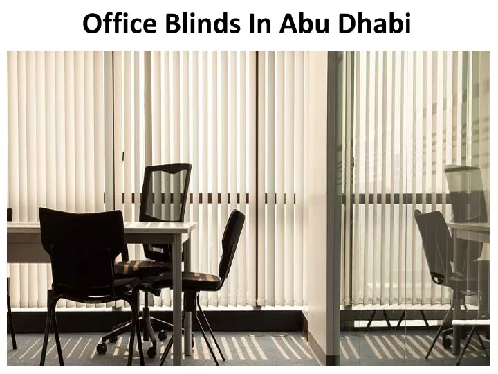 office blinds in abu dhabi