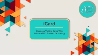 Business Visiting Cards With Advance NFC Enabled Technology