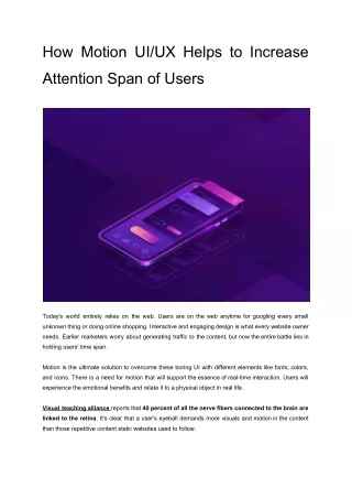 how motion ui ux helps to increase