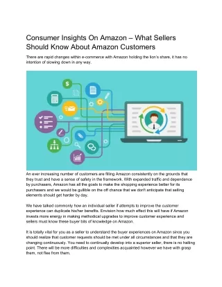 consumer insights on amazon what sellers should