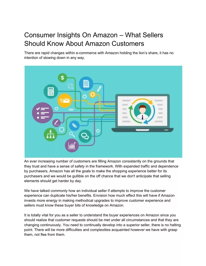 consumer insights on amazon what sellers should