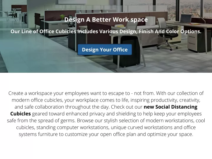 design a better work space