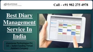 Best Diary Management Service In India