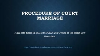Get Guidance for Court Marriage Procedure in Pakistan by Senior Lawyers