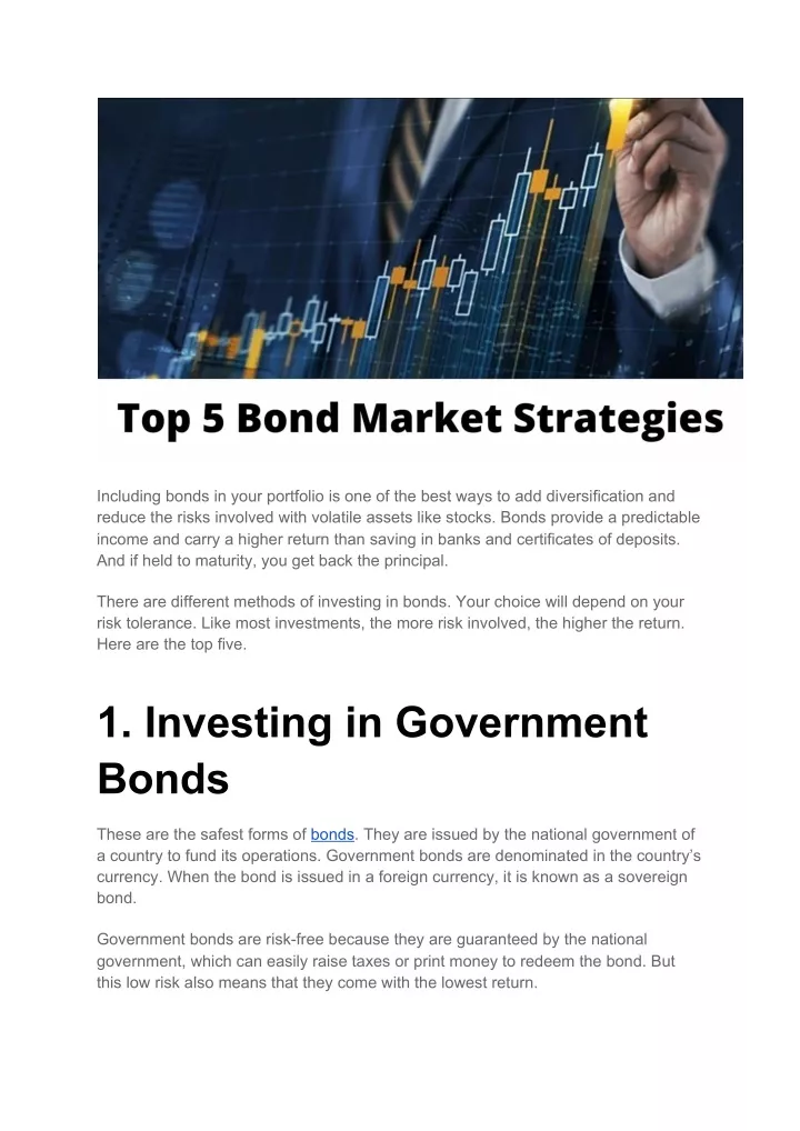 including bonds in your portfolio