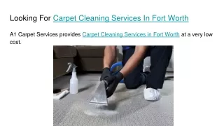 Best Carpet Cleaning Services In Fort Worth