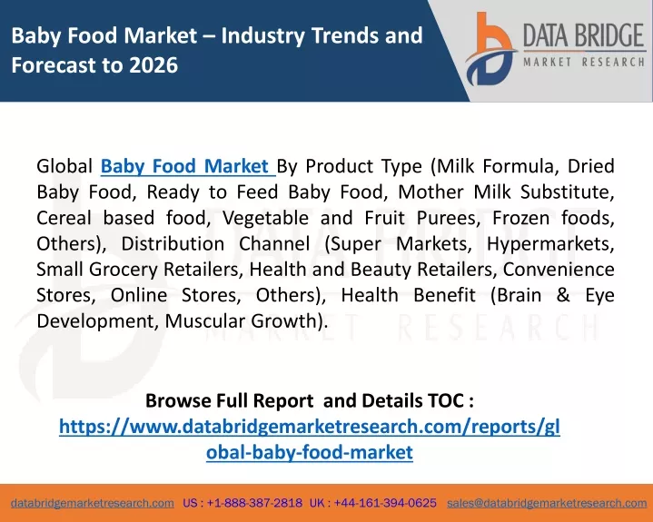 baby food market industry trends and forecast
