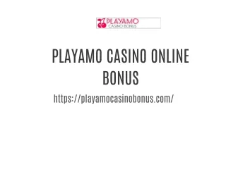 Playamo Casino Online Bonus