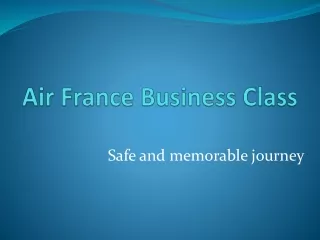 air france business class