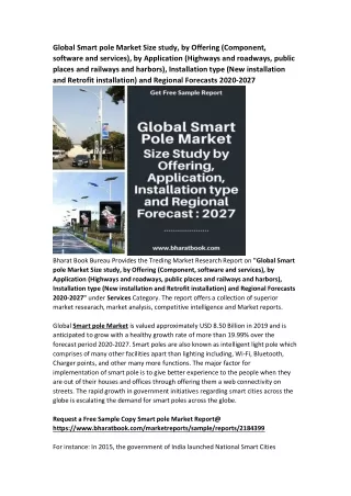 global smart pole market size study by offering