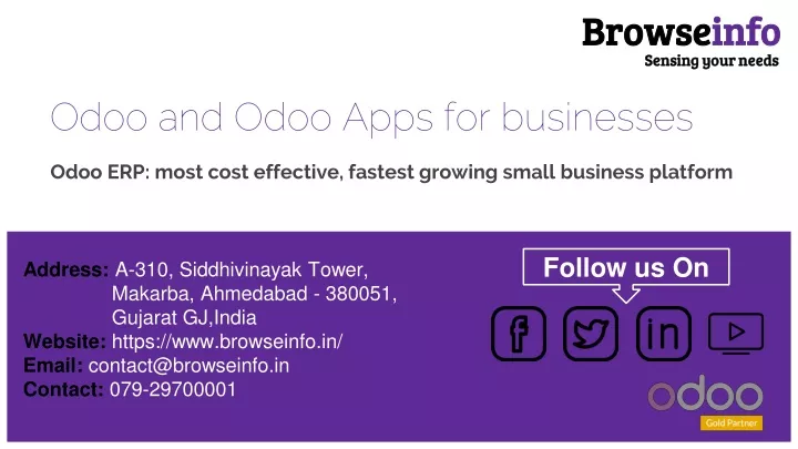 odoo and odoo apps for businesses