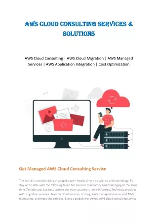 AWS Consulting Partner - AWS Managed Services - AWS Cloud Consulting Services | Technosip