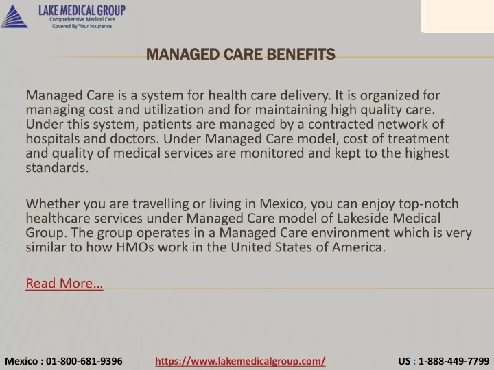 managed care benefits
