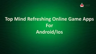 top mind refreshing online game apps for android