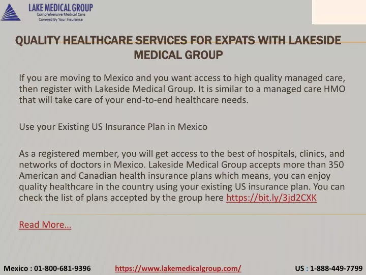 quality healthcare services for expats with lakeside medical group