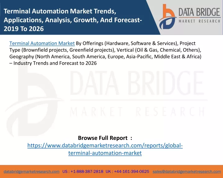 terminal automation market trends applications