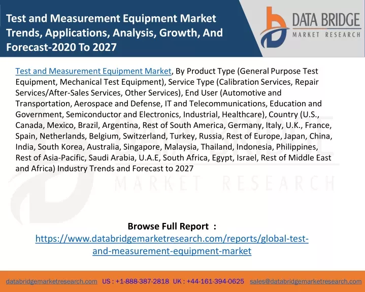 test and measurement equipment market trends